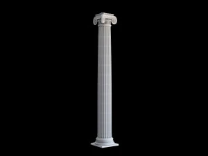 Round ionic column 3D Model
