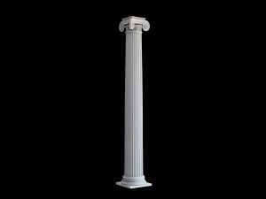 Round ionic column 3D Model