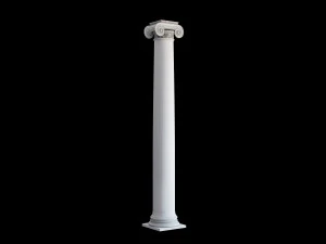 Round ionic column 3D Model