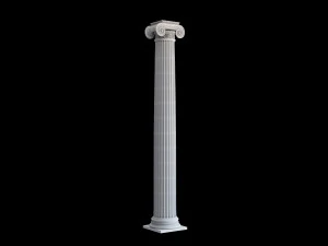 Round ionic column 3D Model