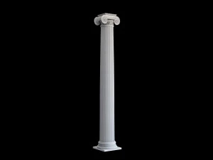Round ionic column 3D Model