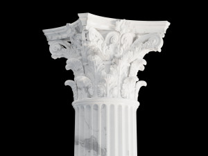 Round corinth column 3D Модель
