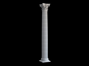 Round corinth column 3D Модель