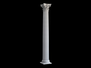 Round corinth column 3D Модель