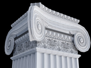 Rectangular ionic column 3Dモデル