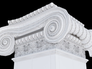 Rectangular ionic column 3Dモデル