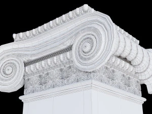 Columna i&oacute;nica rectangular Modelo 3D