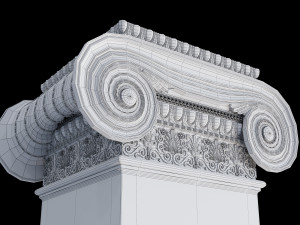 Rectangular ionic column 3Dモデル