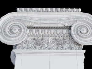 Rectangular ionic column 3Dモデル