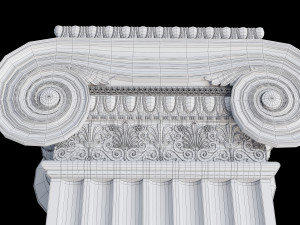 Rectangular ionic column 3Dモデル