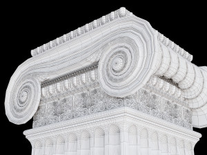 Rectangular ionic column 3Dモデル