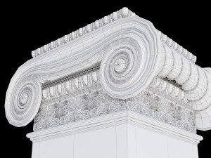 Rectangular ionic column 3Dモデル