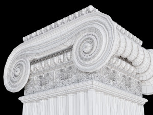 Rectangular ionic column 3Dモデル