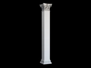 Rectangular corinth column 3D Model