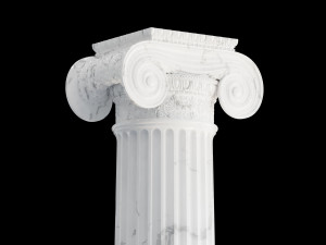 Round and rectangular ionic columns Modèle 3D