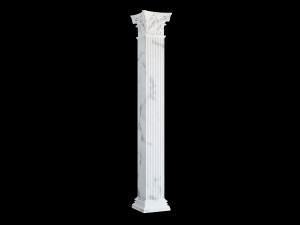 Round and rectangular corinth columns 3D Model