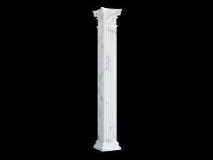 Round and rectangular corinth columns 3D Model