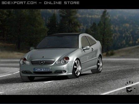 mercedes c230 sc 3D Model .c4d .max .obj .3ds .fbx .stl .blend 