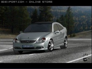 mercedes c230 sc Model 3D