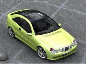mercedes c230 sc 3D Model