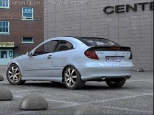 mercedes c230 sc 3D Model