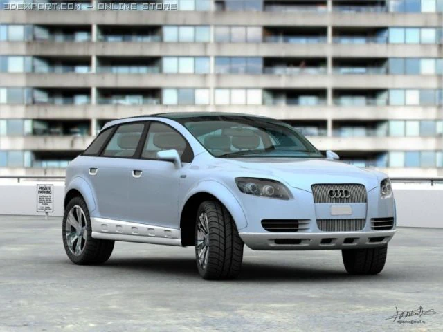 audi pp quattro 3D Model .c4d .max .obj .3ds .fbx .stl .blend 