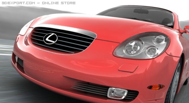 lexus sc 430 2 Modèle 3D .c4d .max .obj .3ds .fbx .stl .blend