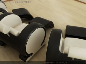 가죽 의자 3D 모델