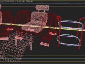 가죽 의자 3D 모델