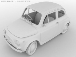 fiat 500 3D 모델