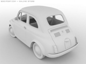 fiat 500 3D Model