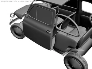 fiat 500 3D Model
