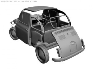fiat 500 3D Model