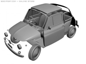 fiat 500 3D Model
