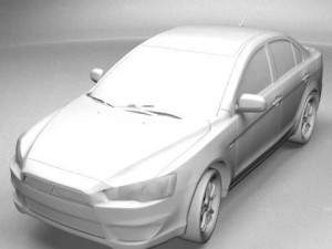 mitsubishi lancer evo x 3D Модель