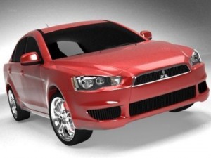 mitsubishi lancer evo x 3D Модель