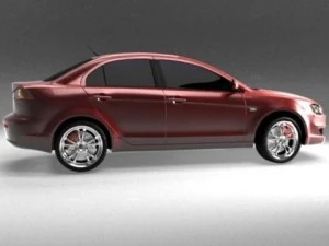 mitsubishi lancer evo x 3D Model