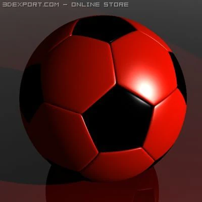 football ball 3D Model .c4d .max .obj .3ds .fbx .stl .blend