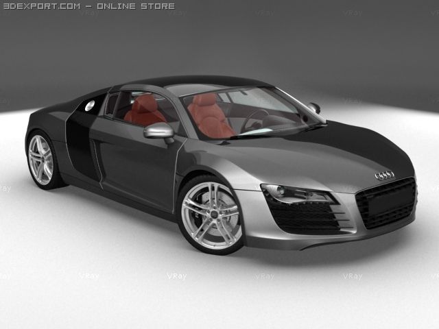 Audi R8 Free 3d Model In Parts Of Auto 3dexport