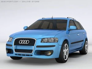 audi a3 sportback Model 3D