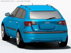 audi a3 sportback 3D Model