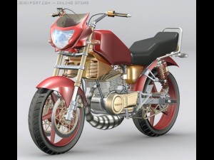 yamaha rxking 135cc Model 3D