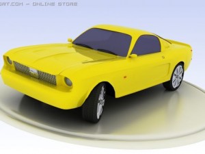 mustang Modelo 3D
