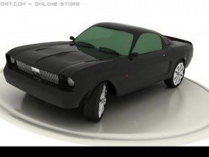 mustang Modelo 3D