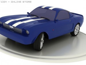 mustang Modelo 3D