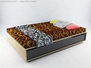 ikea mandal bed Modello 3D
