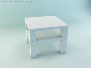 average table Model 3D
