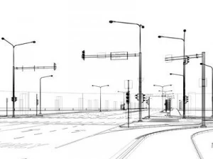 straatelementen collectie 3D Model