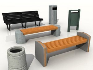 street elements collection 3D Model