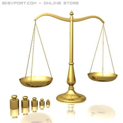 balance scales 3Dモデル .c4d .max .obj .3ds .fbx .stl .blend 